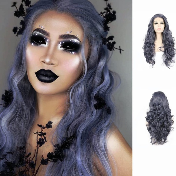 - 22” BLUE GREY BODY WAVY lace front wig *NEW*